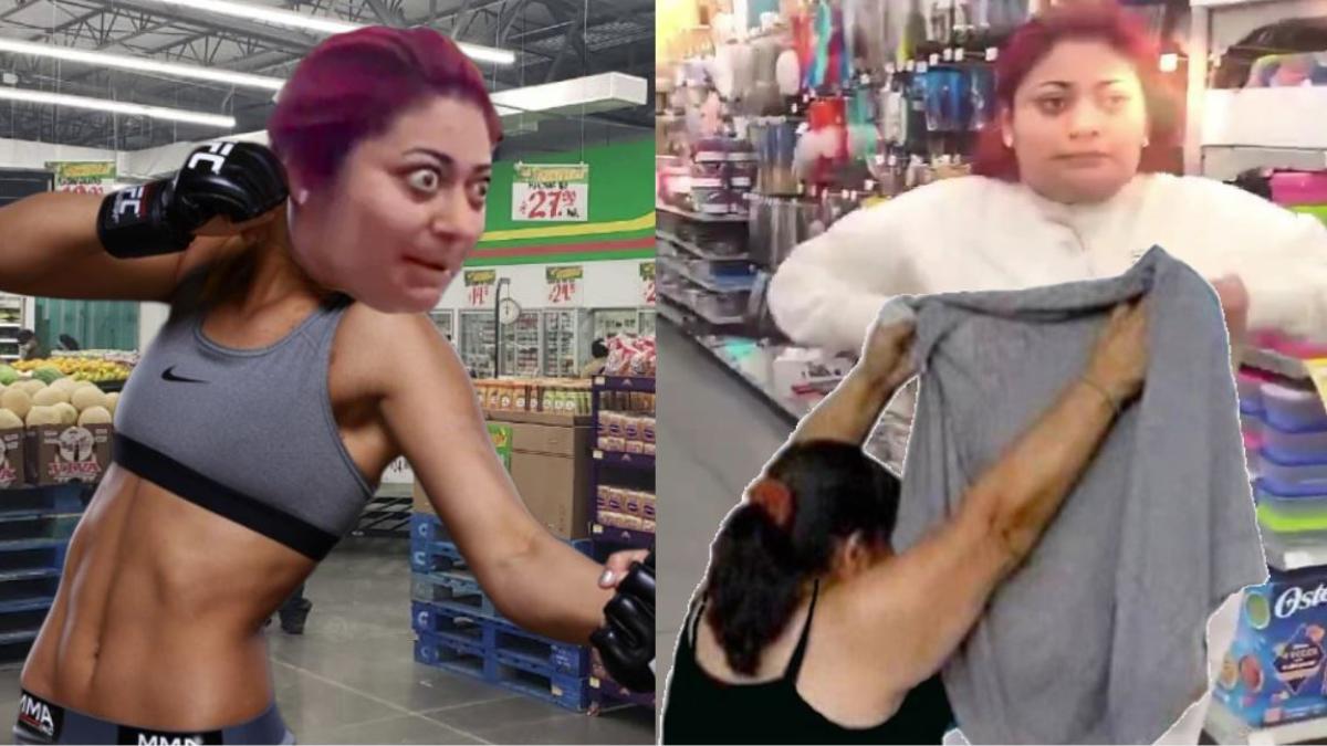 Los mejores memes de Lady Aurrera, doble de Herly RG, tras pelear y quitarse la ropa en plena tienda