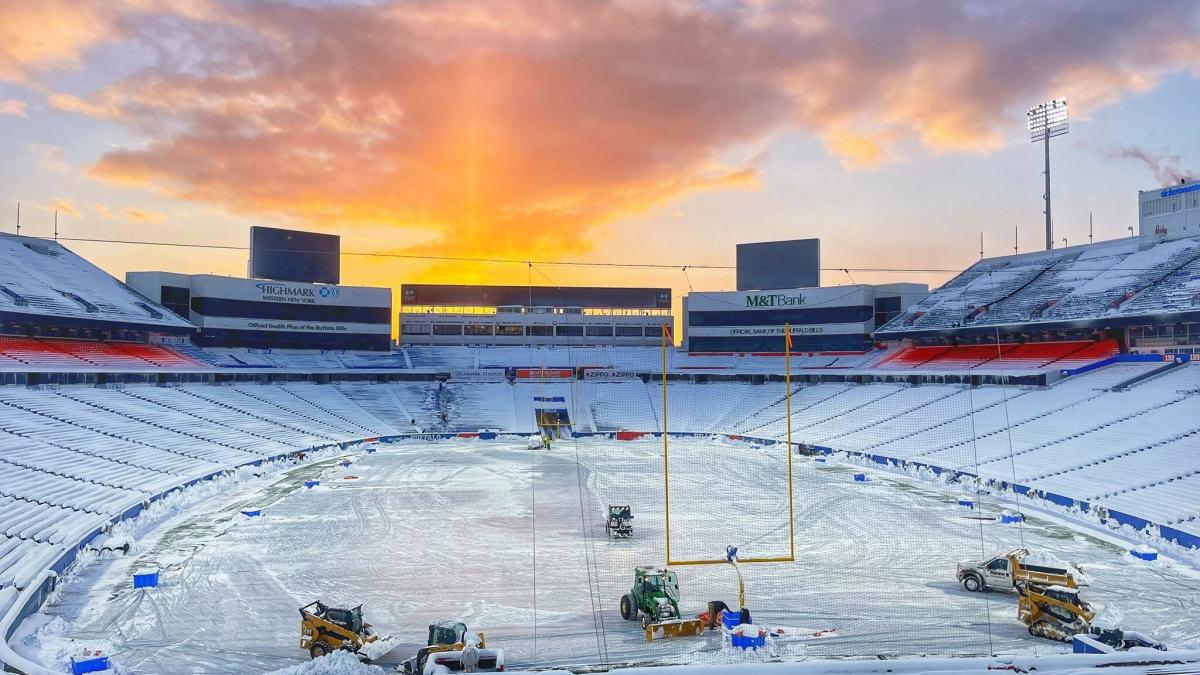 NFL: Así luce el estadio de los Bills a horas del partido ante Steelers; ¿se podrá jugar?