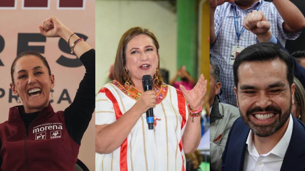 Claudia Sheinbaum, Xóchitl Gálvez y Jorge Álvarez Máynez cierran precampañas