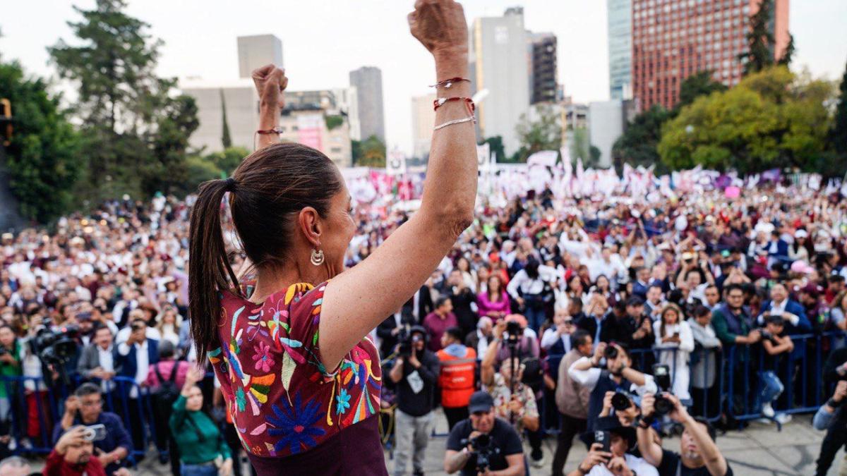 “Ganamos la precampaña”, celebra Sheinbaum en cierre masivo