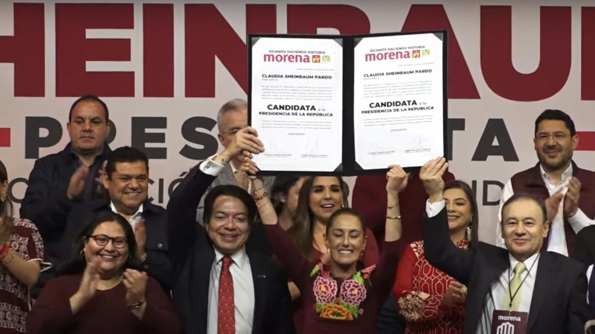 Morena declara a Claudia Sheinbaum como su candidata presidencial