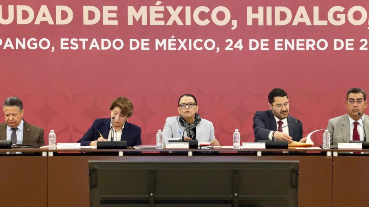 Edomex, CDMX, Hidalgo, Puebla y Tlaxcala realizan Mesa de Paz Interestatal