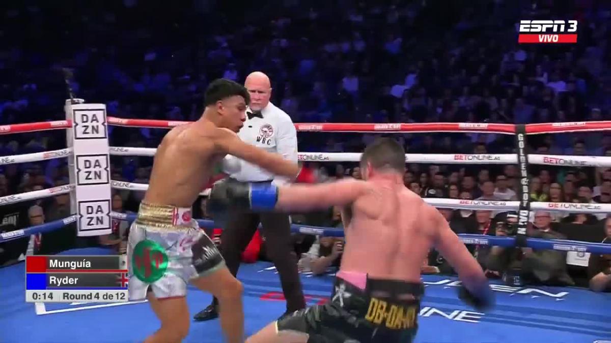 ​BOX | Jaime Munguía, con una actuación demoledora, hace lo que Canelo no pudo y noquea a John Ryder