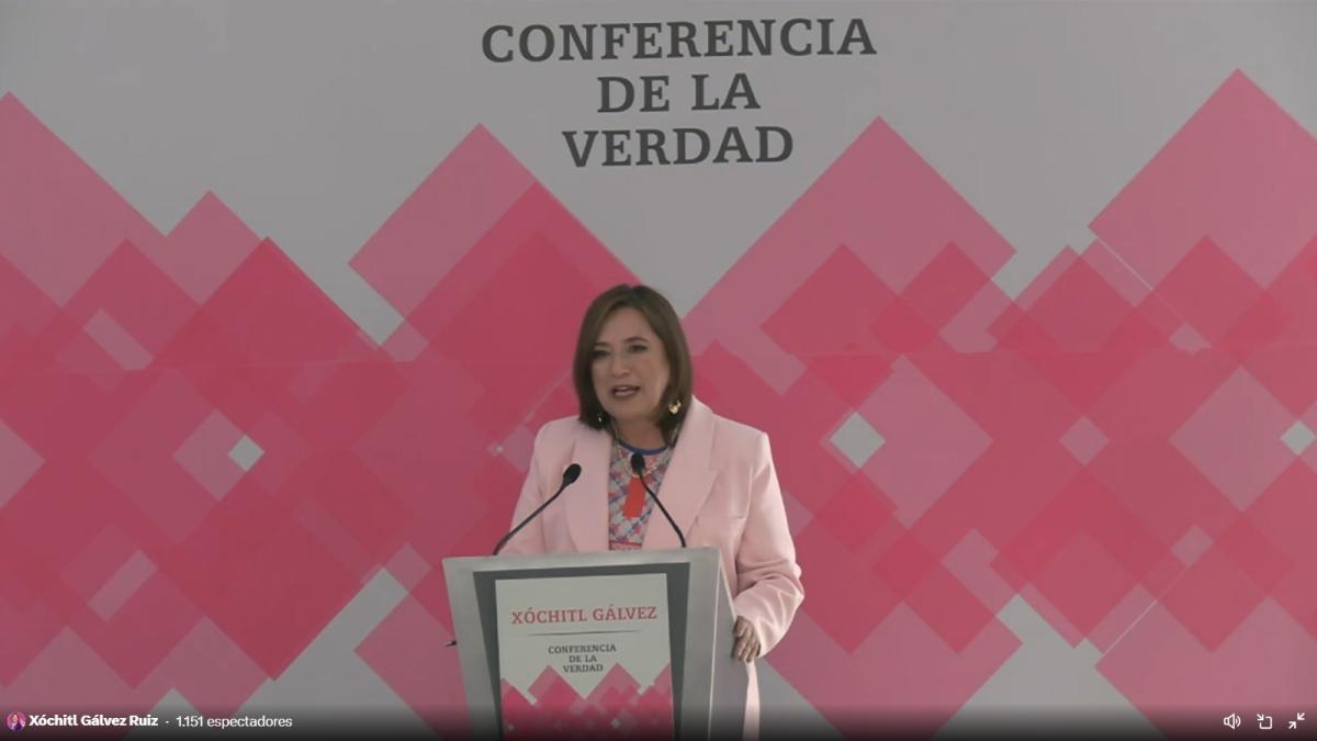 Xóchitl Gálvez: AMLO 'receta una dieta diaria de mentiras' a los mexicanos