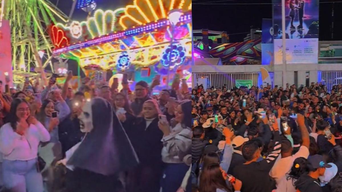 La Monja más famosa de México pone a bailar a mucha gente en la Feria de León | VIDEO