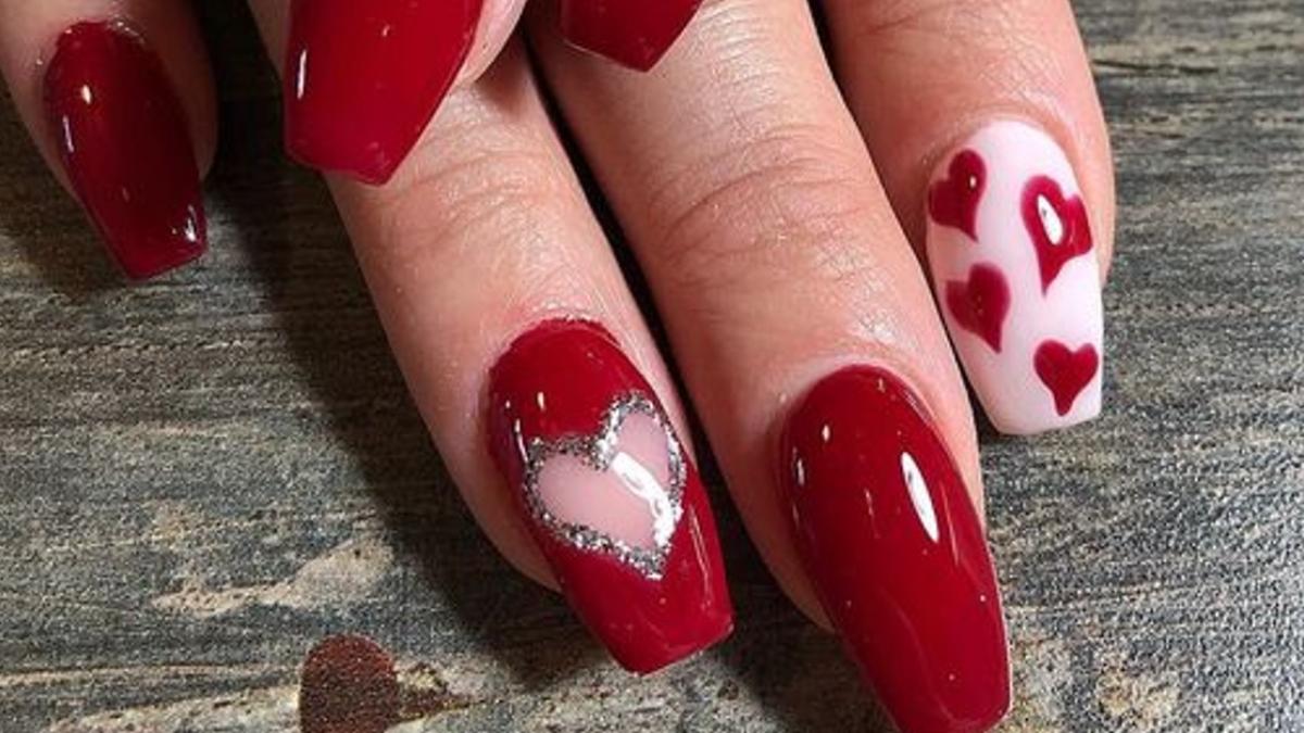 Ideas de uñas bonitas para San Valentín