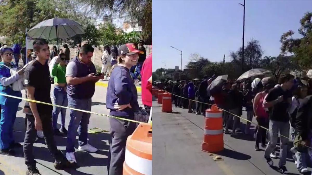 Por '50 varillos' gente se renta para formarse en el Foro Mazda para ver a Maluma y BSB en la Feria de León