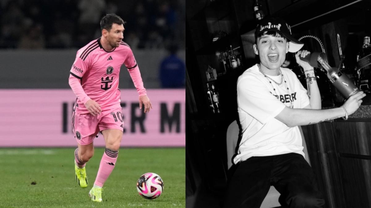 VIDEO: Lionel Messi felicita a Peso Pluma por su cumpleaños y el final es inesperado