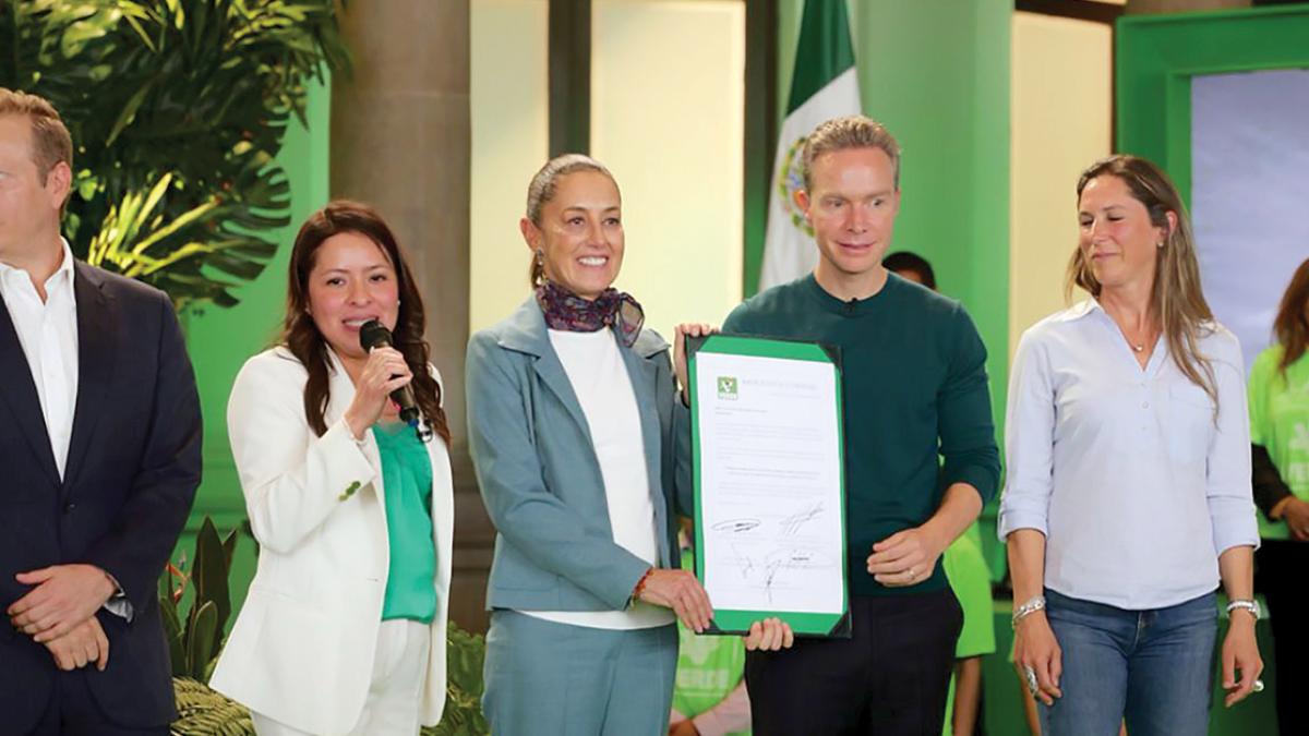 PVEM inviste a Claudia como su abanderada