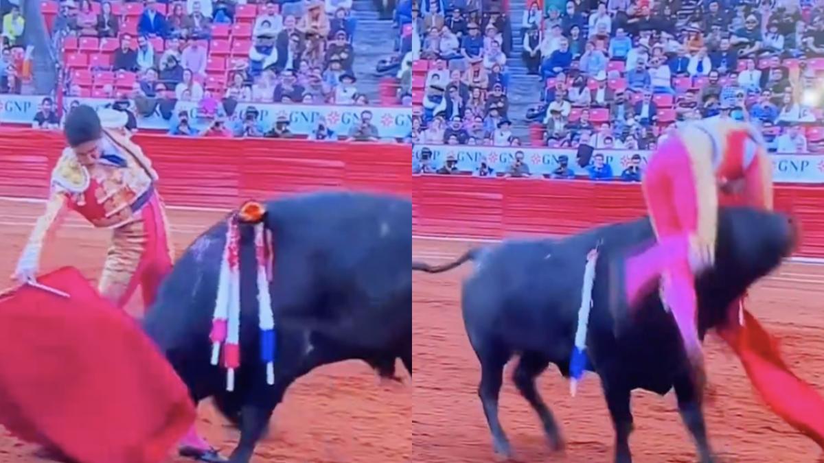 VIDEO: Torero Héctor Gutiérrez es corneado fuertemente en la Plaza México