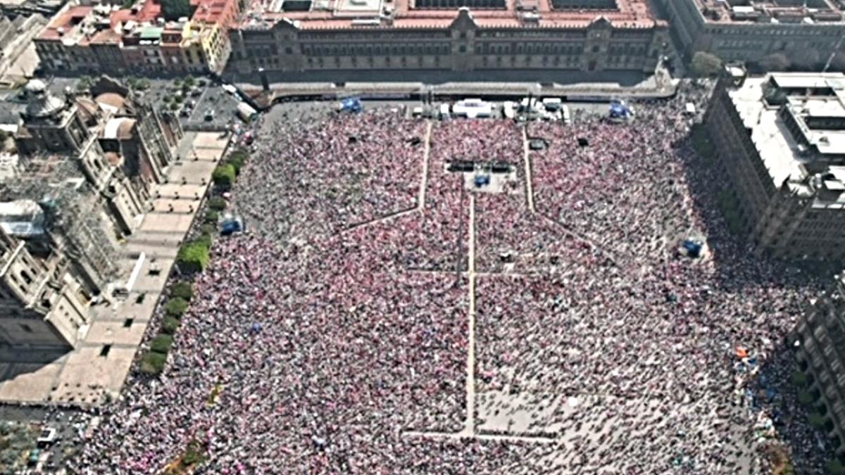 Autoridades estiman 90 mil participantes en la Marcha por Nuestra Democracia 2024