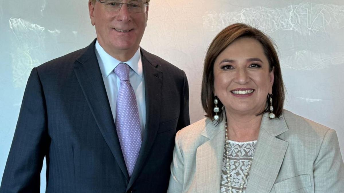 Xóchitl destaca “gran reunión” con el financiero Larry Fink