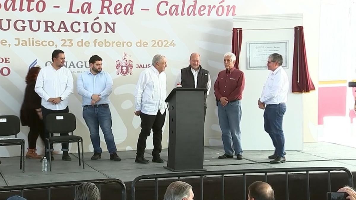 AMLO y Alfaro inauguran el acueducto El Salto - Calderón para abastecer más agua en Guadalajara