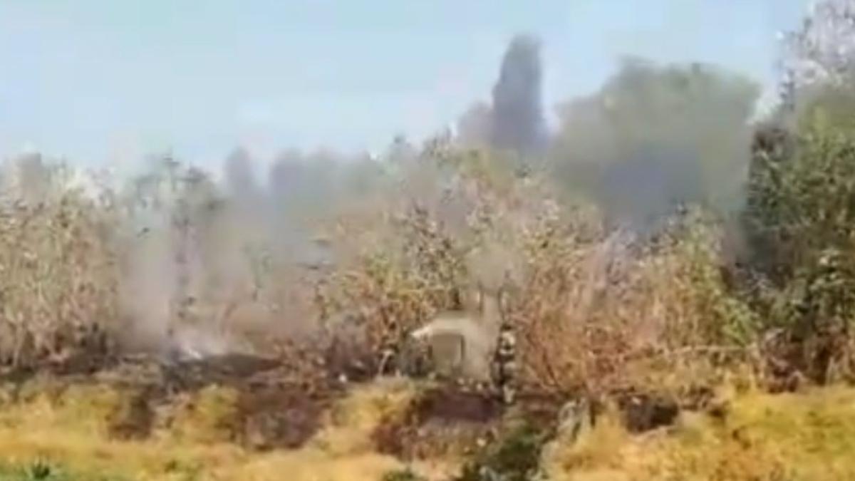 VIDEO. Incendio consume pastizales en la Ciénega Grande - Cuemanco