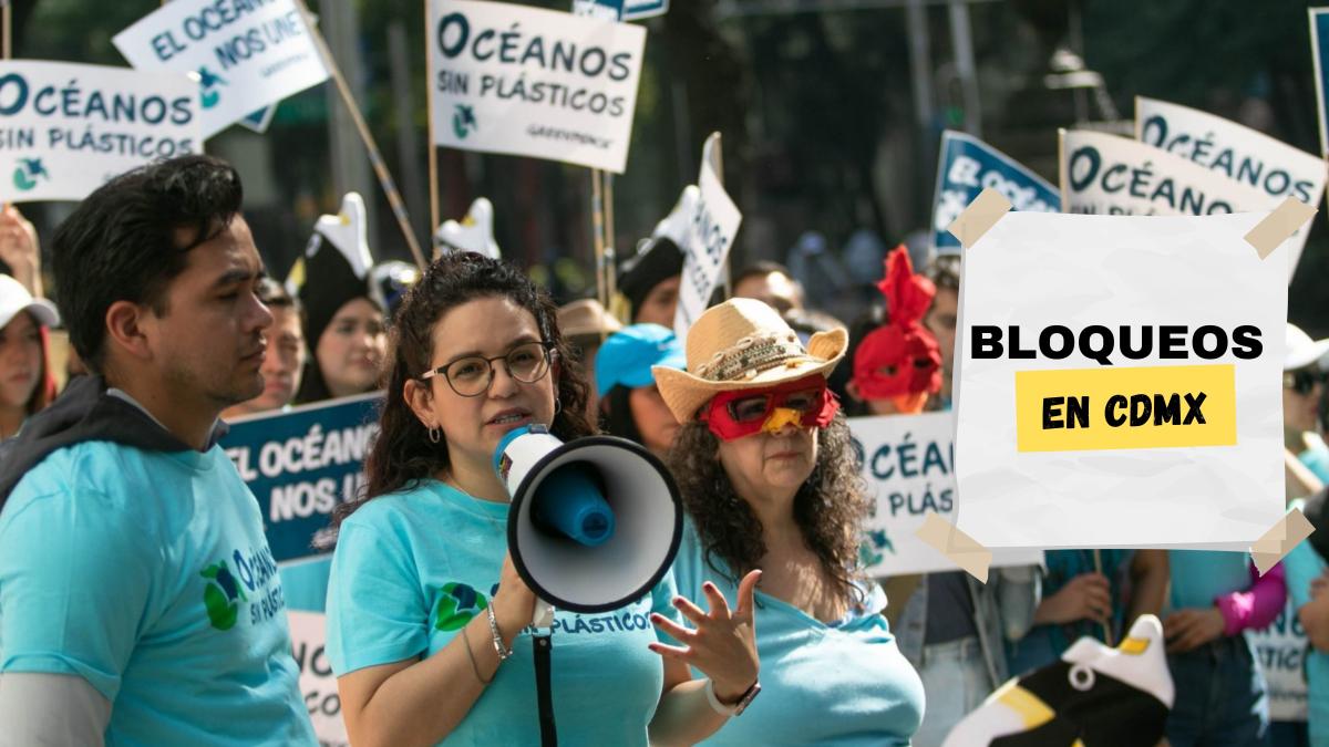 Bloqueos y marchas en CDMX de hoy lunes 26 de febrero