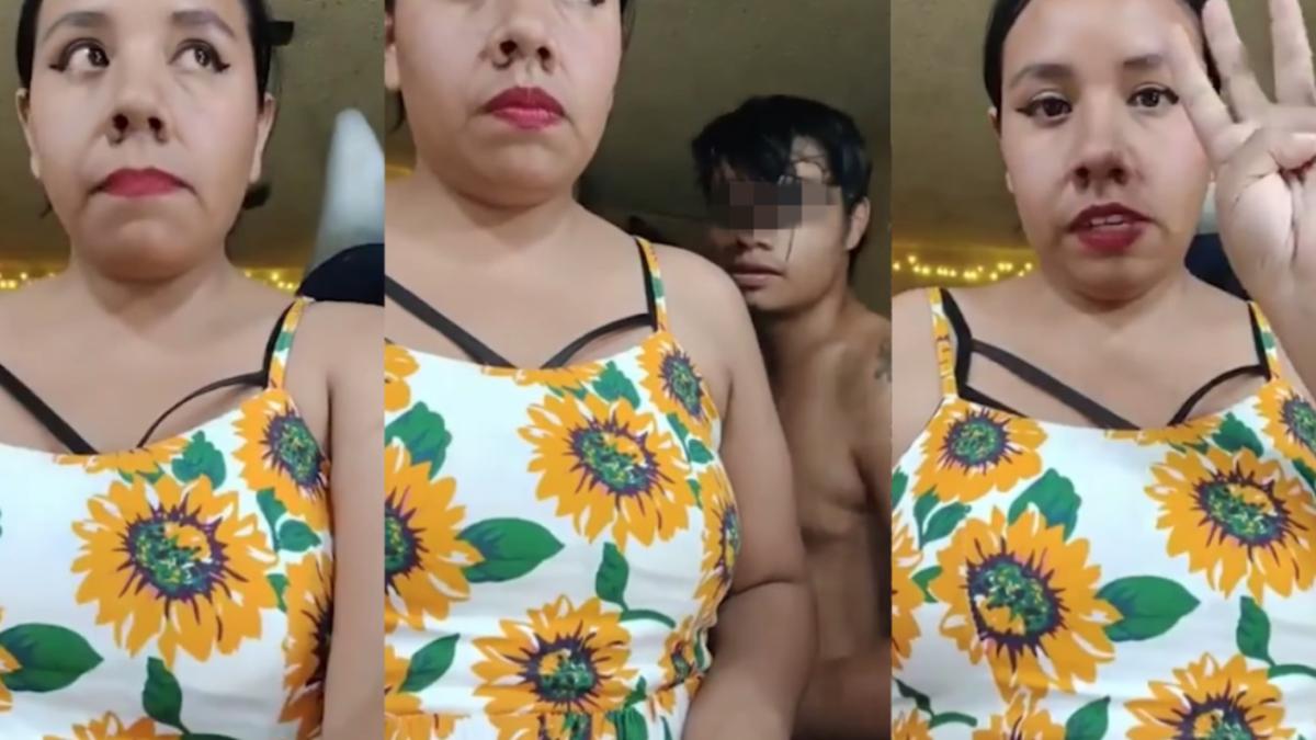 VIDEO | Mujer es atacada mientras vendía ropa en un live; hace seña para ser rescatada