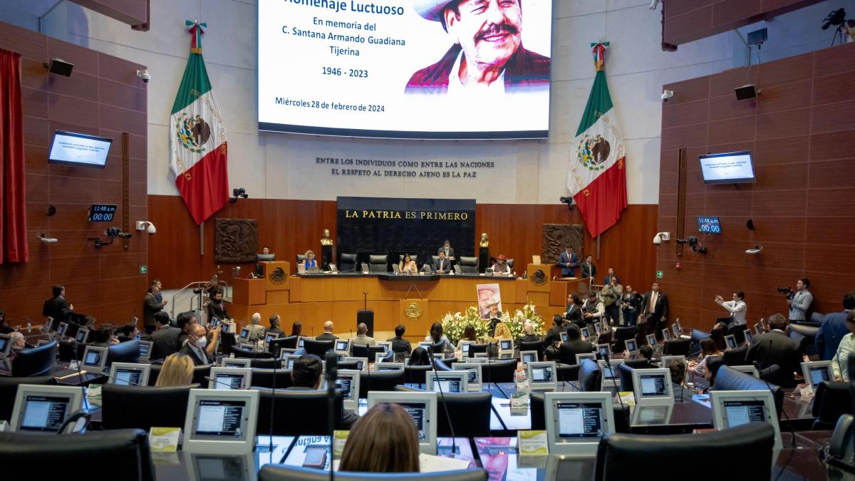 Senado rinde homenaje póstumo a Armando Guadiana; fue un defensor de la democracia, destacan