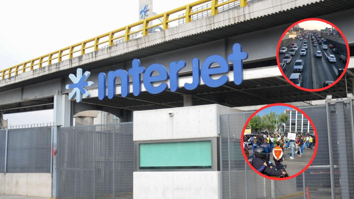 Bloqueo de extrabajadores de Interjet en Circuito Interior termina en pelea | VIDEO