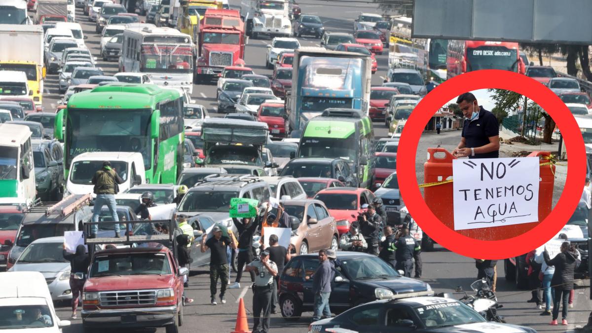 Ante escasez de agua, alistan bloqueo en la autopista México-Pachuca de DOS DÍAS