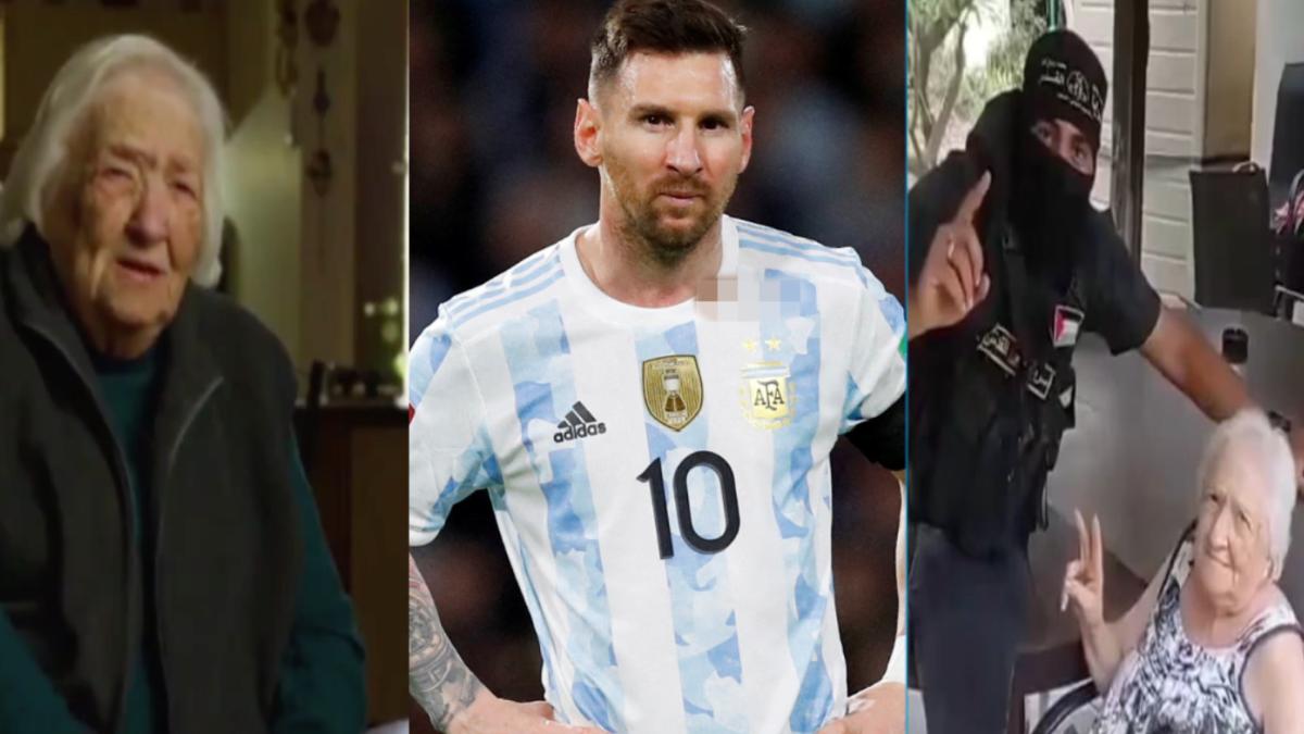 VIDEO | Lionel Messi 'rescata' a una abuelita de ser secuestrada por Hamás