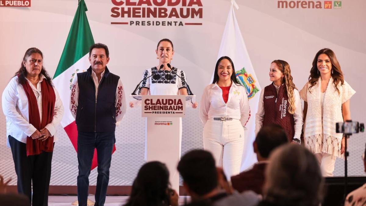 Sheinbaum va por una ‘República próspera y conectada’ con más trenes de pasajeros y carreteras en Puebla