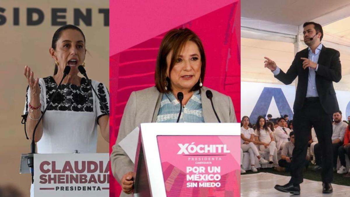 Representantes de Sheinbaum, Xóchitl y Máynez se confrontan por seguridad y corrupción