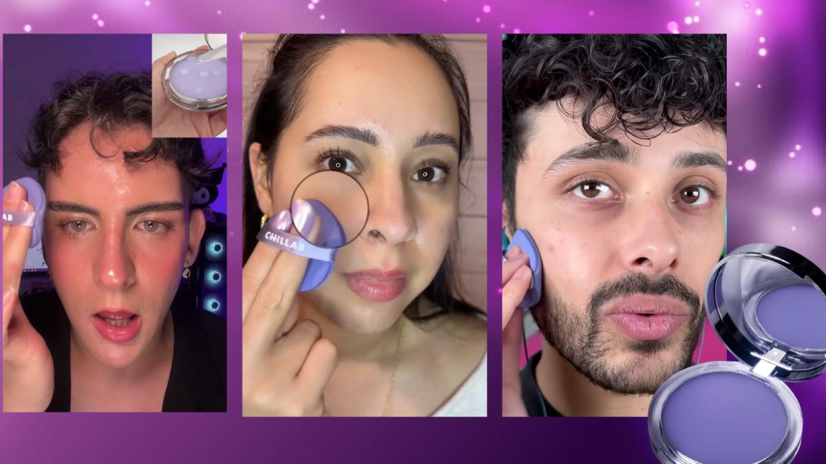 ¿Cuánto cuesta y cómo usar el famoso 'polvo' morado matificante viral en TikTok?