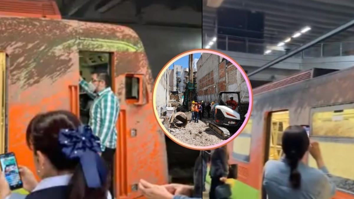 Esta es la razón por la que cayó cemento encima de un tren de la Línea 12 del Metro