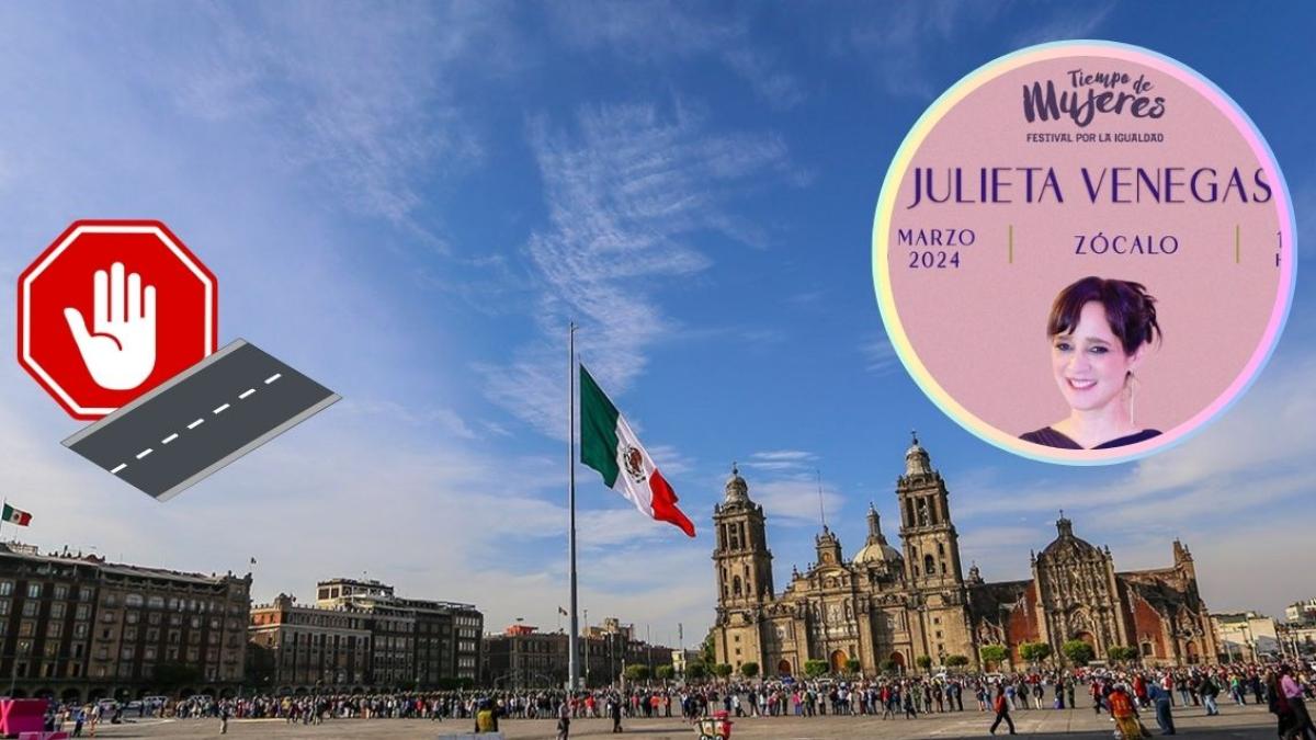 Julieta Venegas en el Zócalo: calles cerradas, alternativas viales y detalles que debes considerar