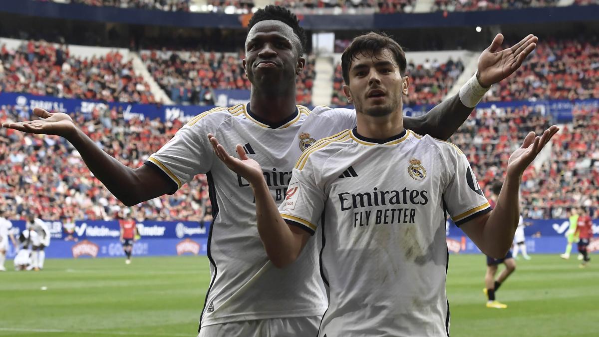 Con doblete de Vinícius Júnior, Real Madrid derrota 4-2 al Osasuna