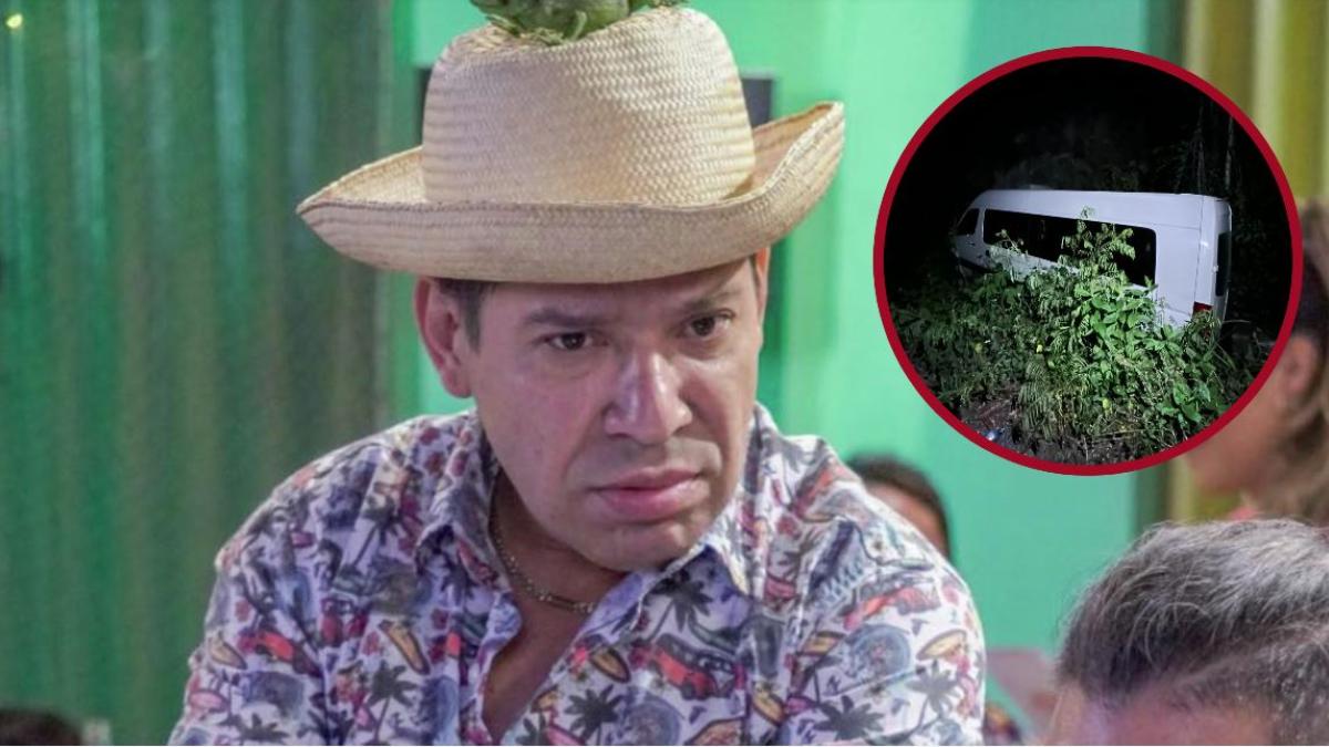 Camioneta en la que viajaba El Costeño se cae a barranco ¿El comediante está grave?