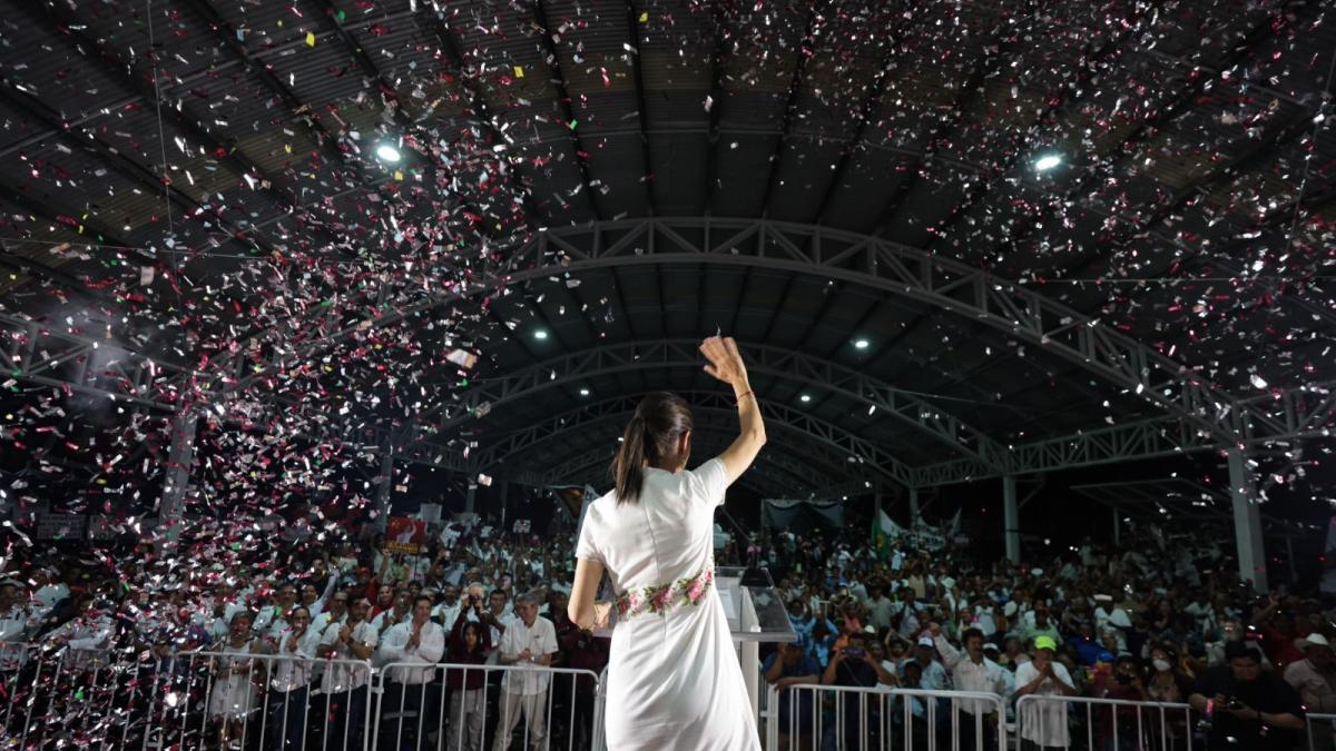 Más de 100 mil personas muestran su apoyo a Claudia Sheinbaum en Campeche, Tabasco y Veracruz rumbo a la Presidencia de México