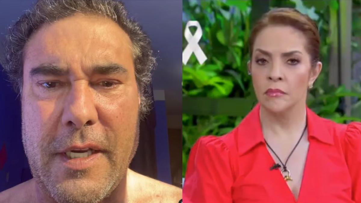 Eduardo Yáñez y Ana María Alvarado se pelean en vivo por muerte de Nicandro Díaz | VIDEO