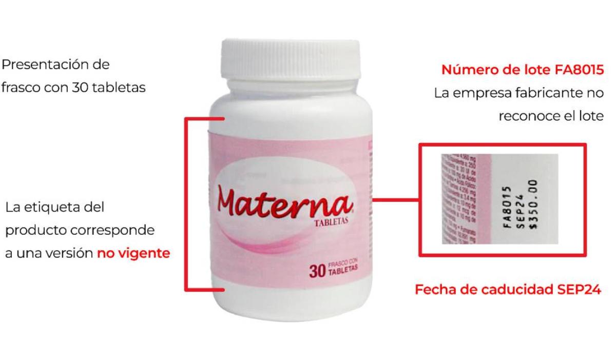 Cofepris alerta sobre adulteración de vitaminas Materna; así puedes identificarlas