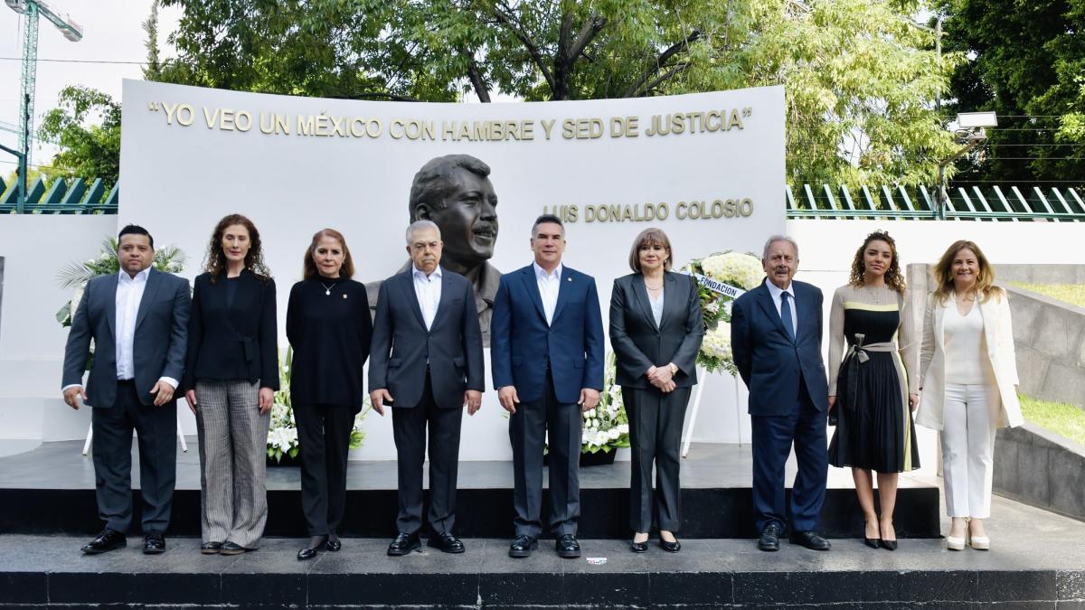 ‘Su legado sigue más vigente que nunca’: PRI recuerda a Colosio y le dedica guardia de honor