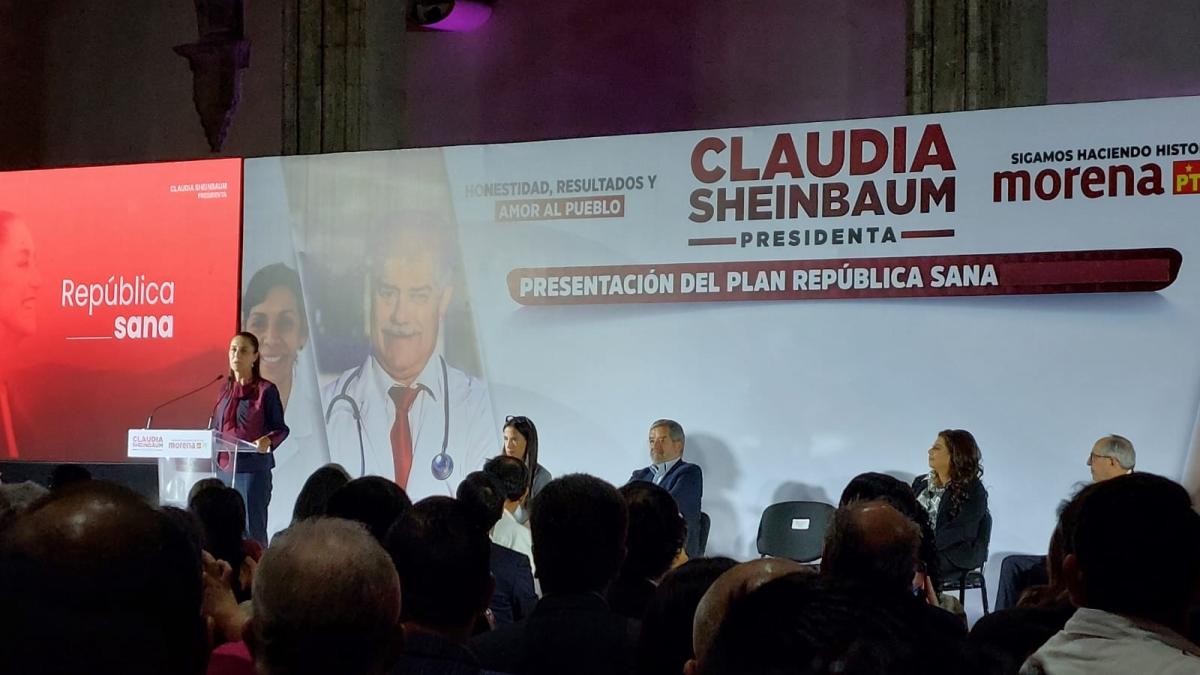 Claudia Sheinbaum propone salud a domicilio, garantía de gratuidad y modernización en su plan República Sana