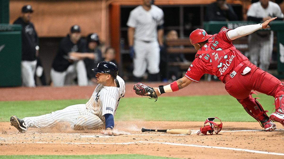 Diablos Rojos aplasta a los Yankees en la histórica serie disputada en Ciudad de México