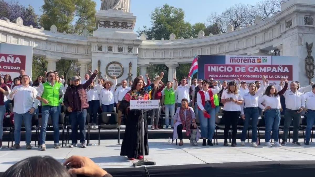 Brugada encabeza arranque de campaña de candidatos de Morena a alcaldías y diputaciones de CDMX