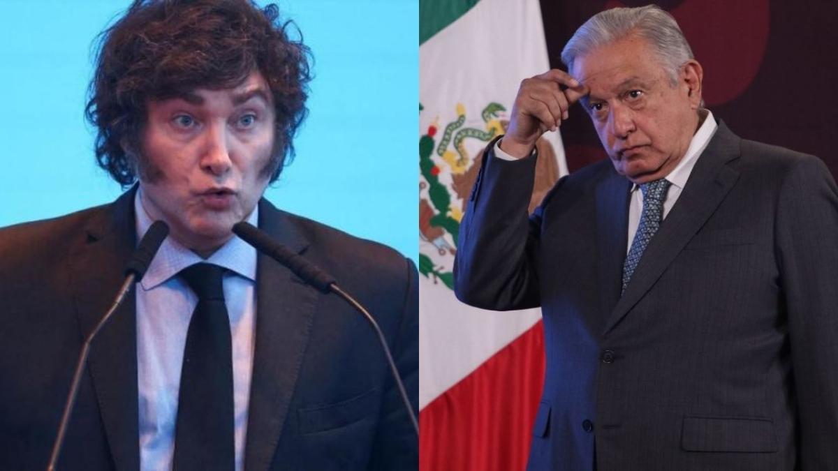 Javier Milei ‘desbanca’ a AMLO como el segundo presidente más popular; influyó tipo de encuesta, explica Obrador