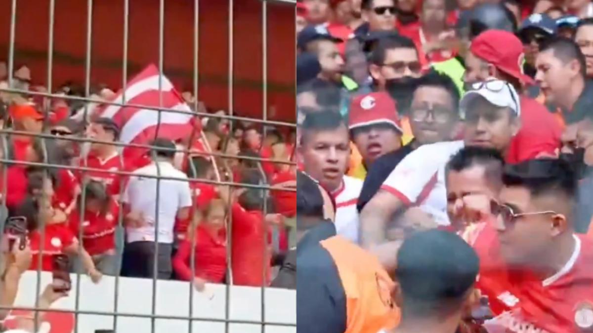 Liga MX | Aficionados del Toluca arman brutal campal entre ellos en las tribunas del Nemesio Díez (VIDEO)