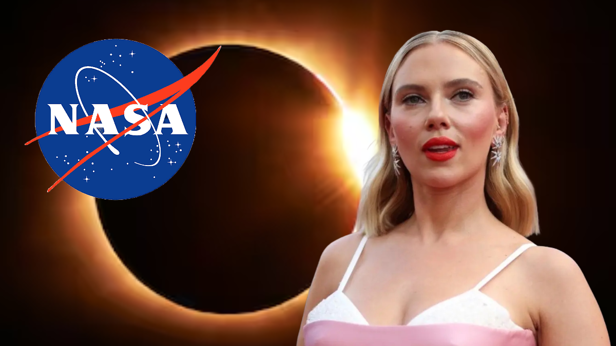 VIDEO | Scarlet Johansson aparece en la transmisión de la NASA por el eclipse total solar