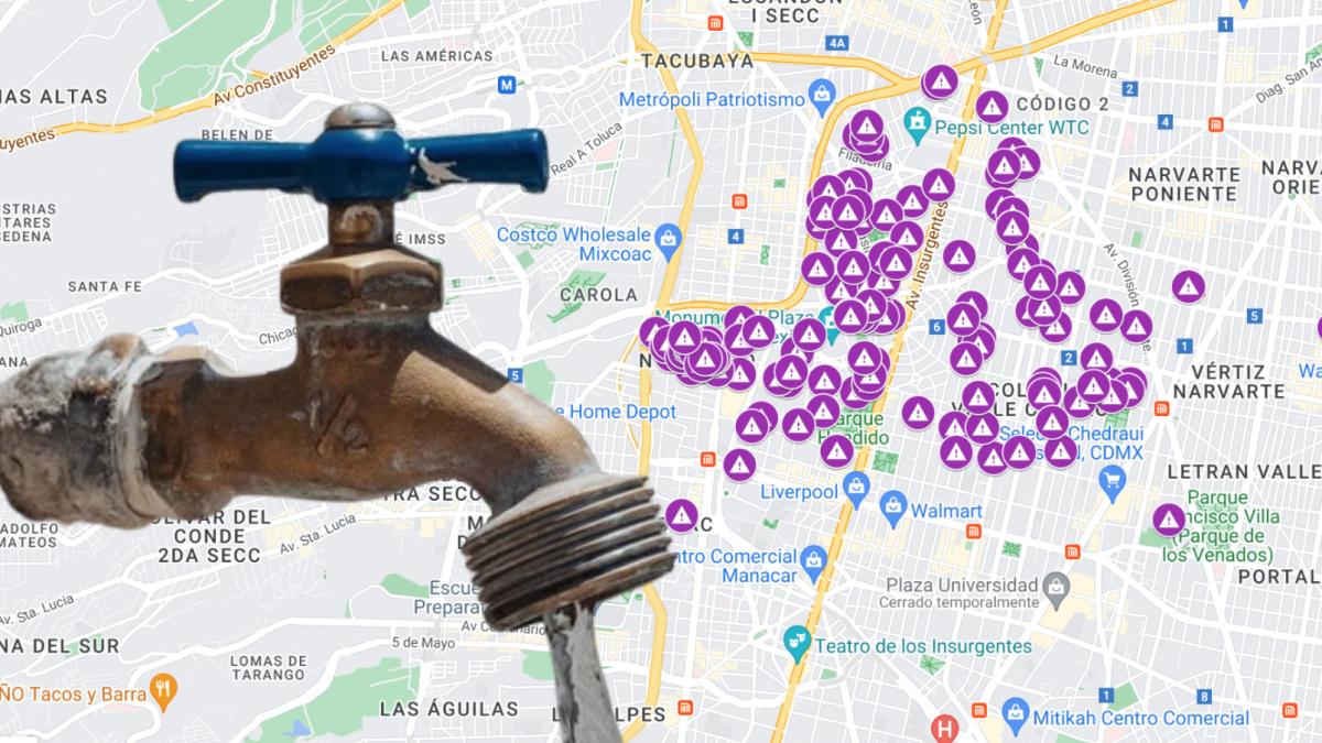 Vecinos crean MAPA con colonias afectadas por agua contaminada en Benito Juárez