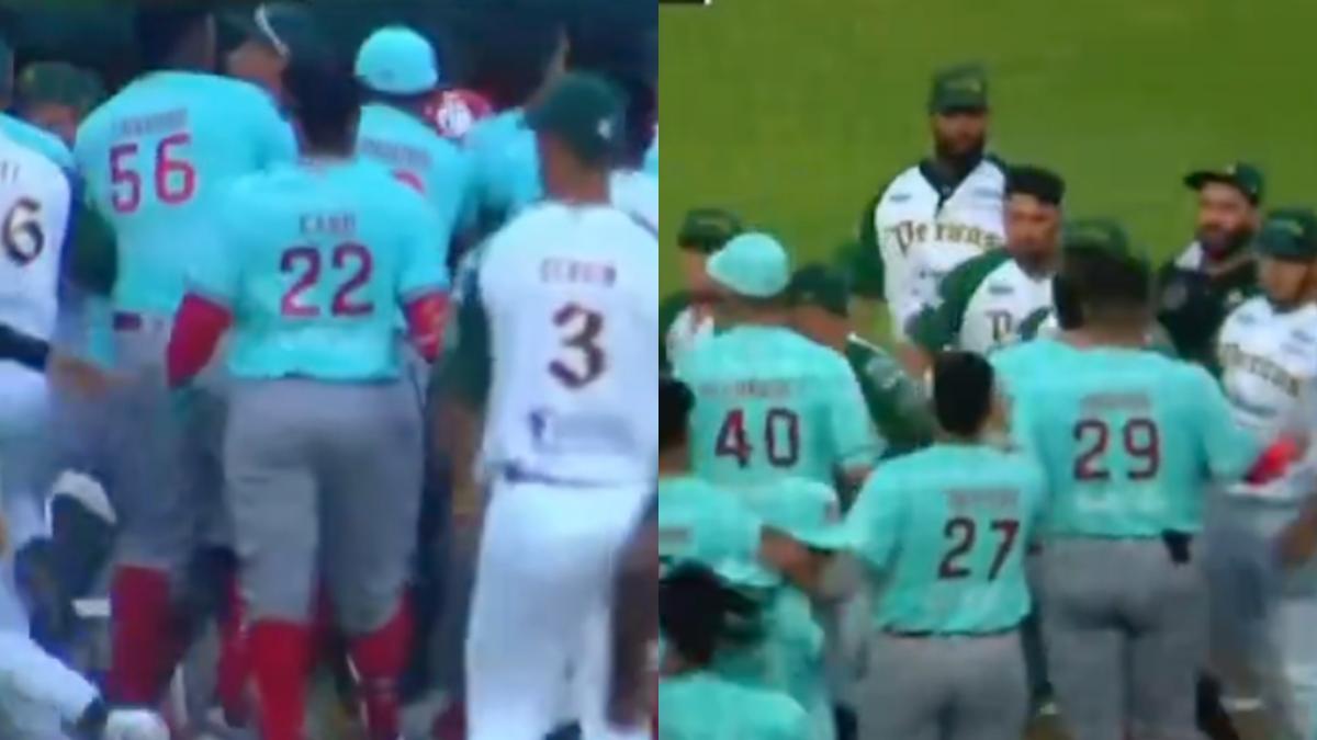 LMB | Juego entre Diablos Rojos y Pericos termina con una descomunal bronca (VIDEO)