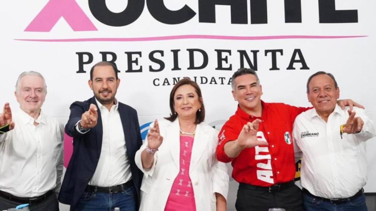 Xóchitl Gálvez y partidos acuerdan redoblar esfuerzos rumbo a la Presidencia