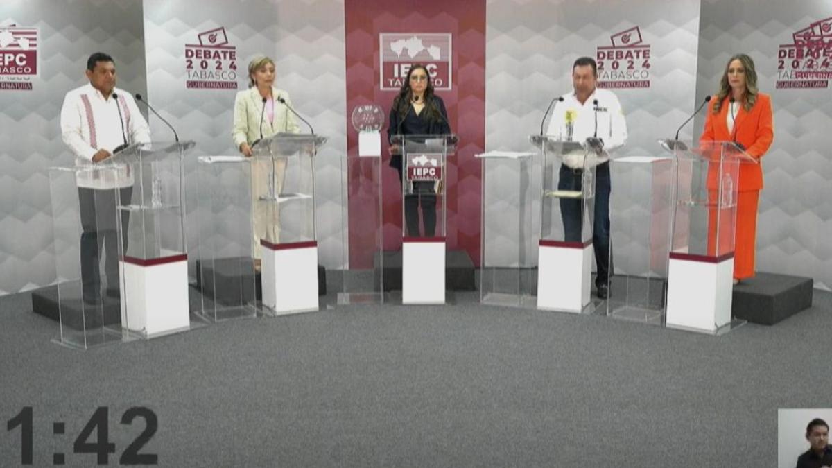 Debate por gubernatura de Tabasco se centra en corrupción, medio ambiente y seguridad