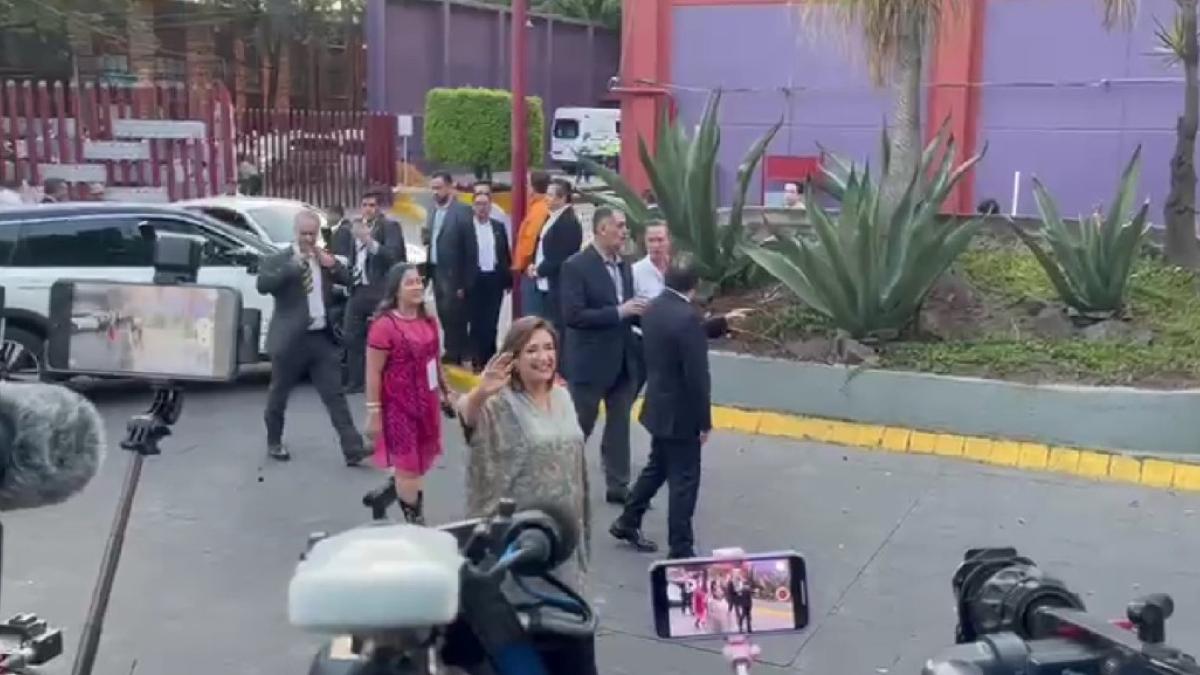 Xóchitl Gálvez, la primera en llegar al Segundo Debate Presidencial