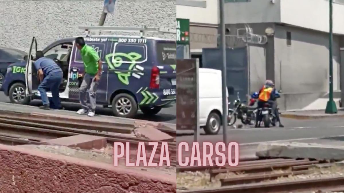 Reportan balacera frente a Plaza Carso | VIDEO