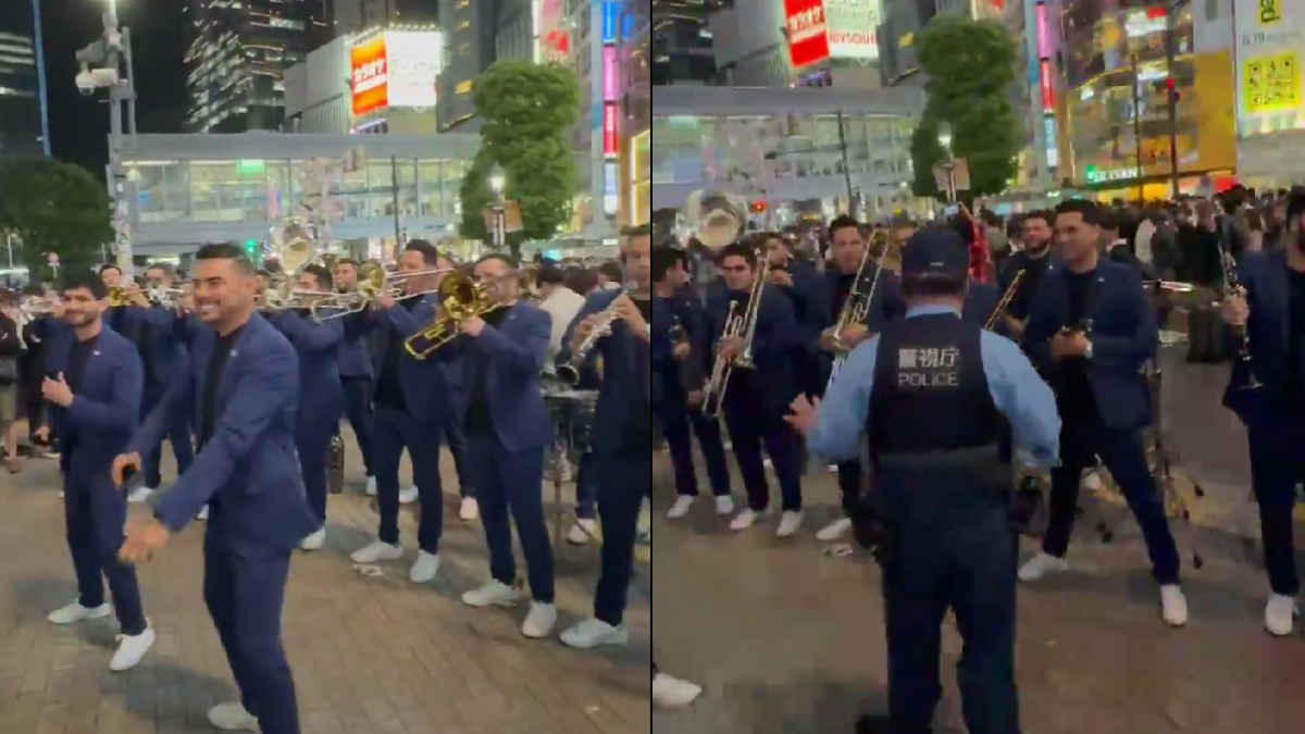 VIDEO | Banda El Recodo da concierto gratuito en Shibuya, Japón y los detiene la policia