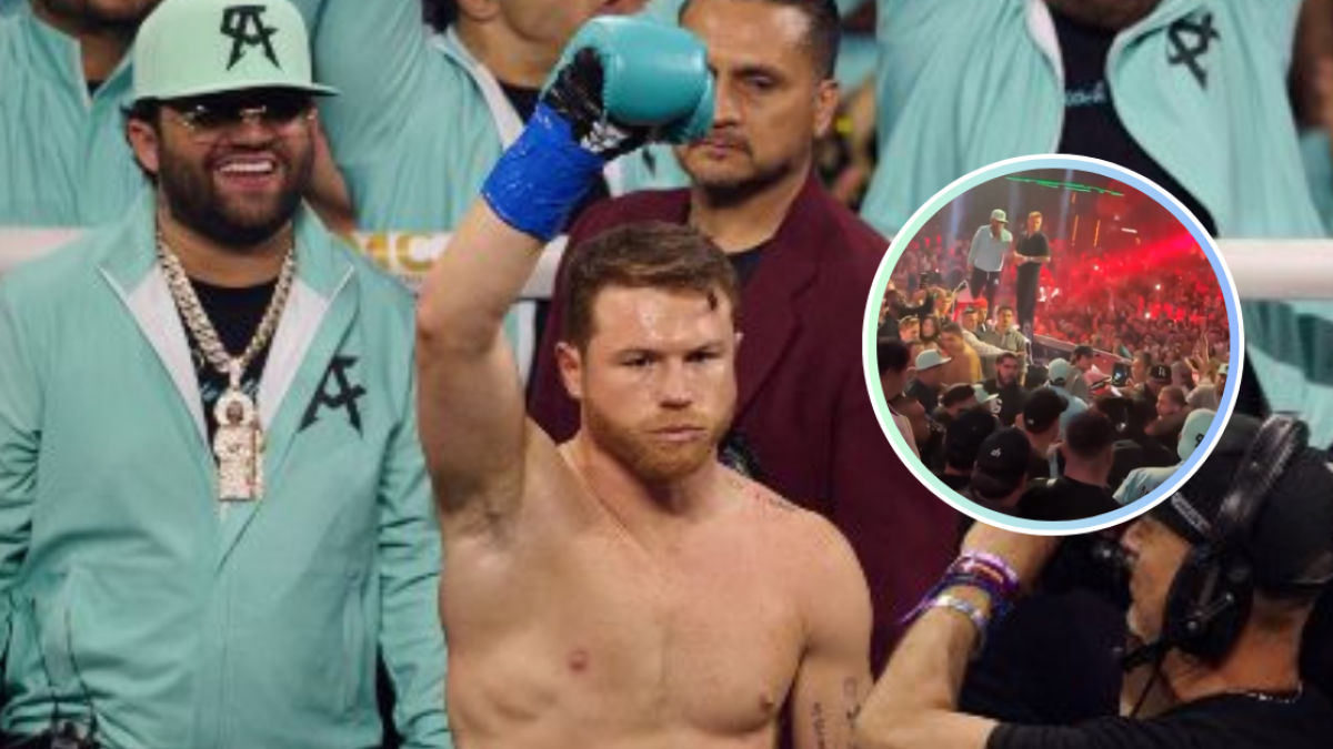 BOX | ‘Canelo’ Álvarez intervino en terrible batalla campal que se armó en su festejo en Las Vegas (VIDEO)