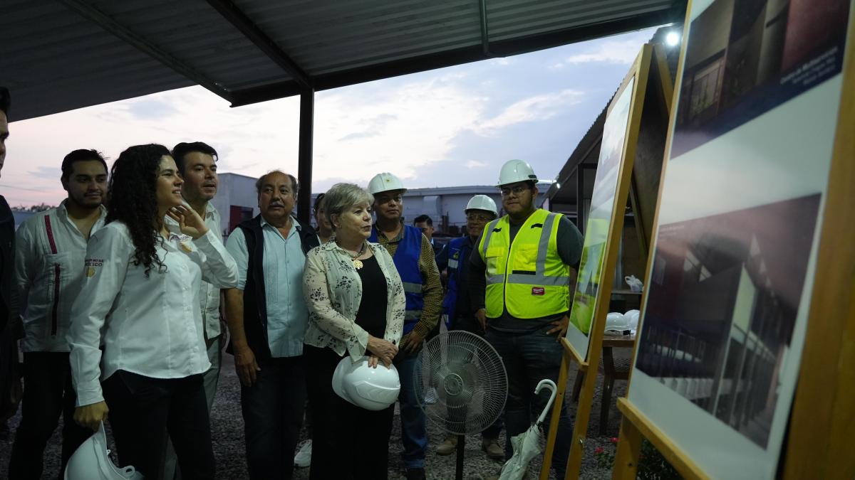 Supervisan SRE y Segob centros de atención a refugiados en Tapachula